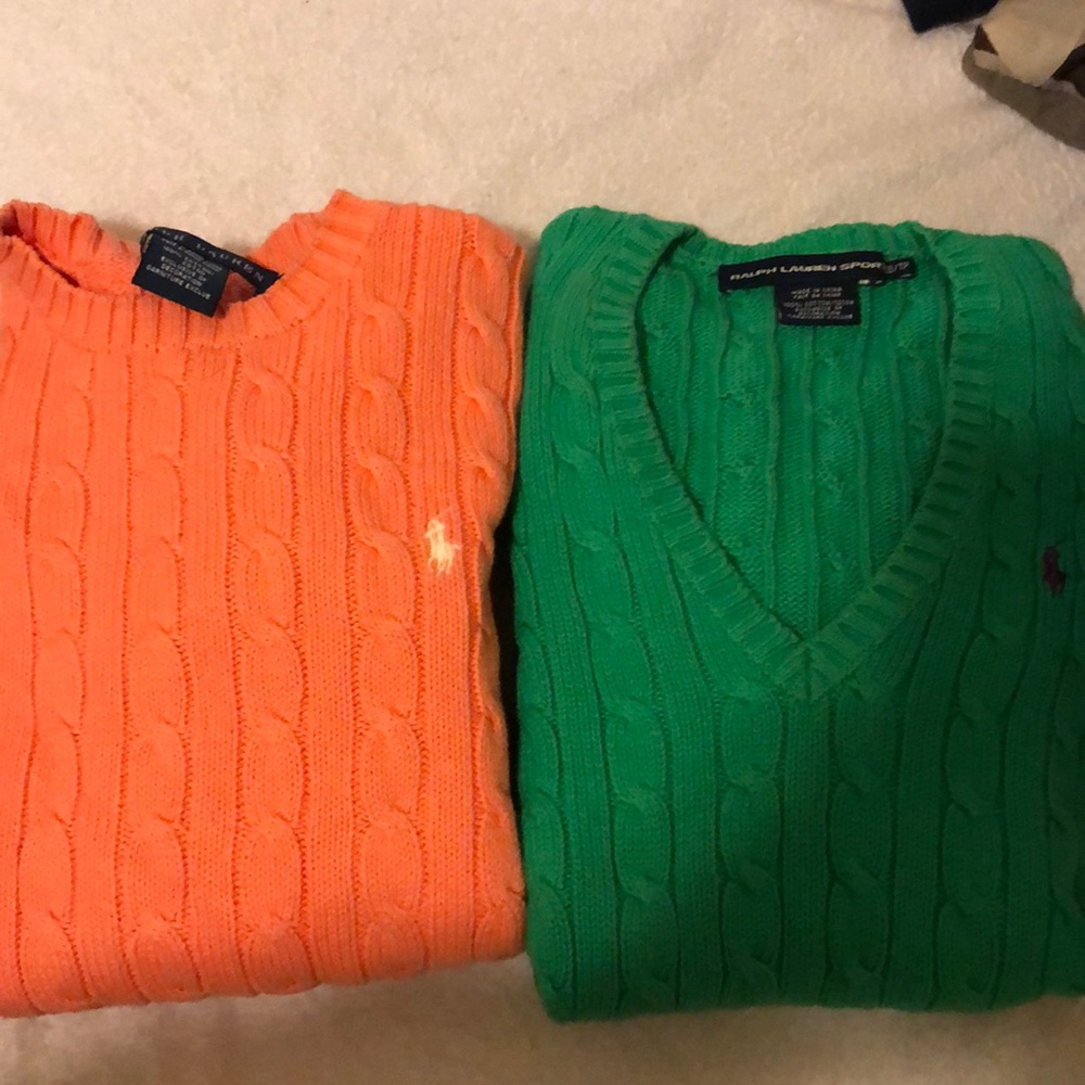 Ralph Lauren cable knit sweaters size XS